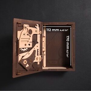 UGEARS Book of Secrets Mechanical Wooden Puzzle Box Kit – 263 pcs – Unopened